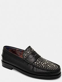 Mokasyny Naked Wolfe  czarne męskie Riviera.Black.Studs