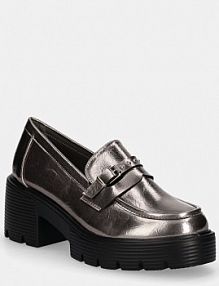 Mokasyny Answear.LAB  srebrne damskie 19116.ims