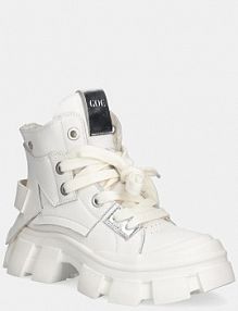 Workery Goe  beżowe damskie SS2N4055.WHITE