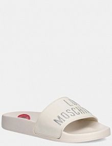 Klapki Love Moschino  beżowe damskie JA28122G1MI13102