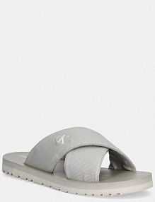 Klapki Calvin Klein Jeans  szare męskie YM0YM01223