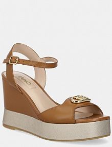 Sandały na obcasie Liu Jo  brązowe SA5117P0102S1853