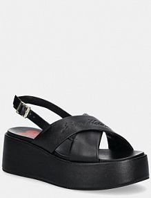 Sandały Love Moschino  czarne damskie JA16187I0MIA0000