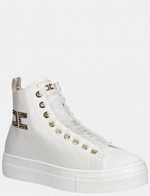 Trampki wysokie Elisabetta Franchi  białe dziecięce F4A9.E0243