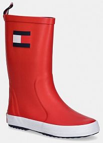 Kalosze Tommy Hilfiger  czerwone dziecięce T3XC.33923.24.34