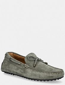 Mokasyny Hackett London  zielone męskie HMS21484