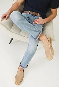 Mokasyny Medicine  beżowe męskie RS25.OBM500