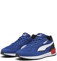 Młodzieżowe buty sportowe Graviton PUMA Clyde Royal White czarne Blue męskie