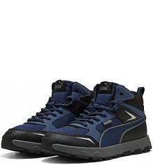 Młodzieżowe sneakersy Evolve Trail PUMA Persian Blue Cool Dark Gray czarne męskie