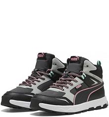 Młodzieżowe sneakersy Evolve Trail PUMA Dusky Gray Pinkscape czarne Pink męskie