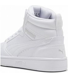 Młodzieżowe sneakersy Rebound V6 Mid PUMA White Cool Light Gray męskie