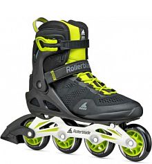 Rolki rekreacyjne męskie Rollerblade Macroblade 80 czarne Lime