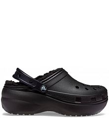 Classic platforma damskie chodaki z podszewką CROCS