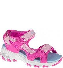 Skechers D'Lites, dla dziewczynki, sandały, Różowe dziecięce