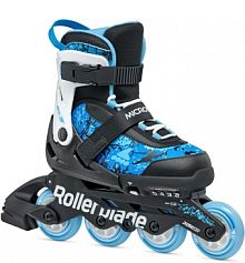 Rolki Rollerblade Microblade SL czarne Sky Blue Fitness dla Dzieci dziecięce