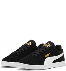 Młodzieżowe sneakersy PUMA Club II PUMA czarne White Gold męskie