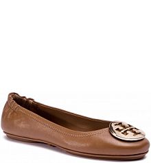 Baleriny Tory Burch brązowe damskie 