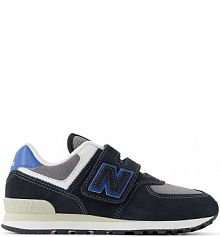 Buty na rzepy New Balance czarne dziecięce PV574QRB
