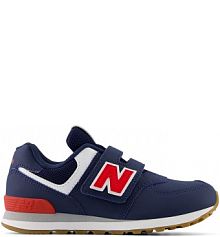 Buty na rzepy New Balance granatowe dziecięce PV574NF