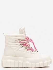 Beżowe Śniegowce Vices na Platformie z Tłoczeniem Anorrise damskie