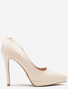 Jasnobeżowe Szpilki Vices ze Skórzaną Wkładką w Klasycznym Stylu Amorisse