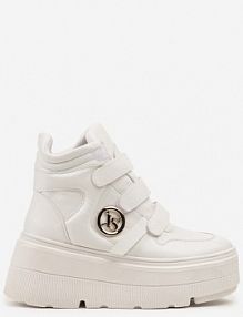 Białe Botki Sneakersy Vices na Platformie w Stylu Y2K Gelira damskie