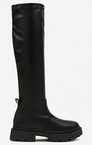 Czarne Kozaki Vices z Przylegającą Cholewką w Klasycznym Stylu Olexina damskie