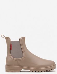 Ciemnobeżowe Kalosze z Elastyczną Wstawką Erlexia Renee damskie