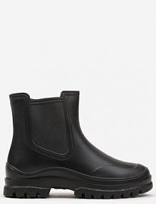 Czarne Kalosze w Stylu Sztybletów Aslovia Renee damskie