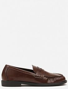 Jasnobrązowe Mokasyny Vices z Marszczeniem i Wkładką ze Skóry Naturalnej Mestia damskie