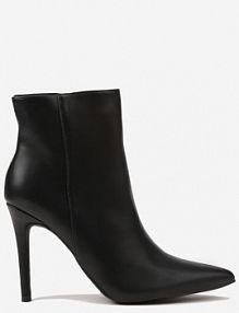 Czarne Botki na Szpilce Vices w Klasycznym Stylu Nurivie