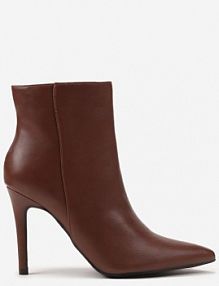 Brązowe Botki na Szpilce Vices w Klasycznym Stylu Nurivie