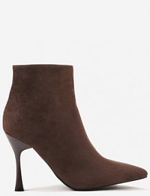 Brązowe Botki na Szpilce Vices w Klasycznym Stylu Tikolisse
