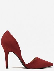 Bordowe Szpilki z Ozdobnymi Wycięciami Rriana Renee