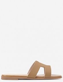 Beżowe Klapki Vices Ozdobione Wycięciami Arnellta damskie