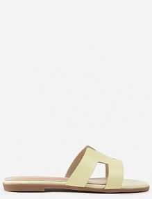 Żółto-Zielone Klapki Vices Ozdobione Wycięciami Arnellta damskie