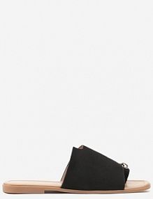 Czarne Klapki Vices w Stylu Japonek Ozdobione Metaliczną Aplikacją Ardellia damskie