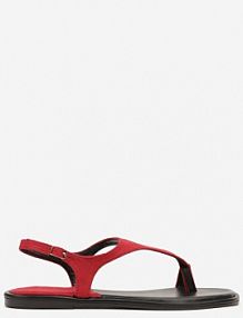 Czerwone Sandały Vices o Fasonie Japonek Meramira damskie