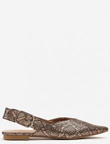 Szampańskie Sandały Vices Typu Slingback z Wkładką ze Skóry Naturalnej Rallora damskie