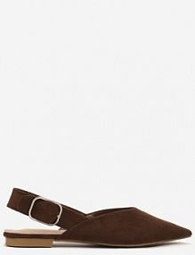 Brązowe Sandały Vices Typu Slingback z Wkładką ze Skóry Naturalnej Rallora damskie