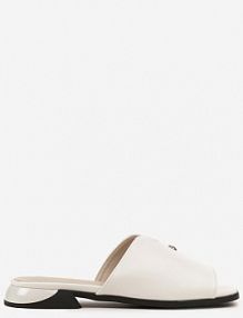 Białe Klapki Vices z Ozdobą i Geometryczną Cholewką Tilavira damskie