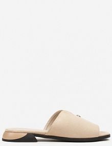 Beżowe Klapki Vices z Ozdobą i Geometryczną Cholewką Tilavira damskie