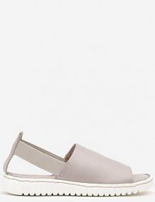 Szare Sandały Vices z Elastycznym Paskiem i Tłoczoną Podeszwą Folarielis damskie