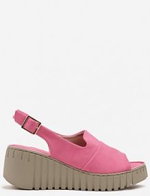 Fuksjowe Sandały na Tłoczonym Koturnie Vices Reaveline