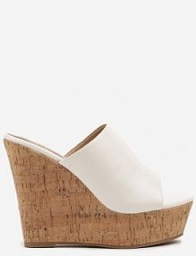 Białe Klapki na Platformie i Koturnie Glesana Renee damskie