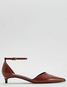 Czółenka z paskami Reserved brązowe 041FF-82X