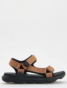 Sandały na rzepy Reserved beżowe dziecięce 076EF-80X