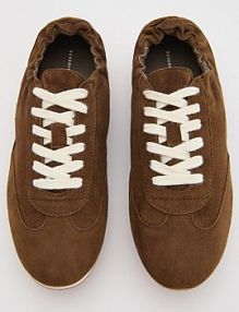 Skórzane sneakersy Reserved beżowe damskie 090FF-80X