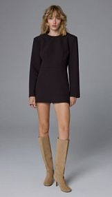 Kozaki ze skóry naturalnej Reserved beżowe damskie 094FF-80X