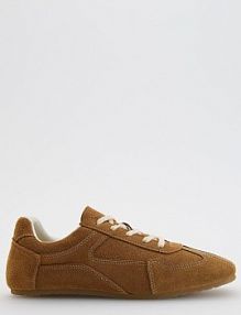 Zamszowe sneakersy Reserved beżowe damskie 128FF-80X